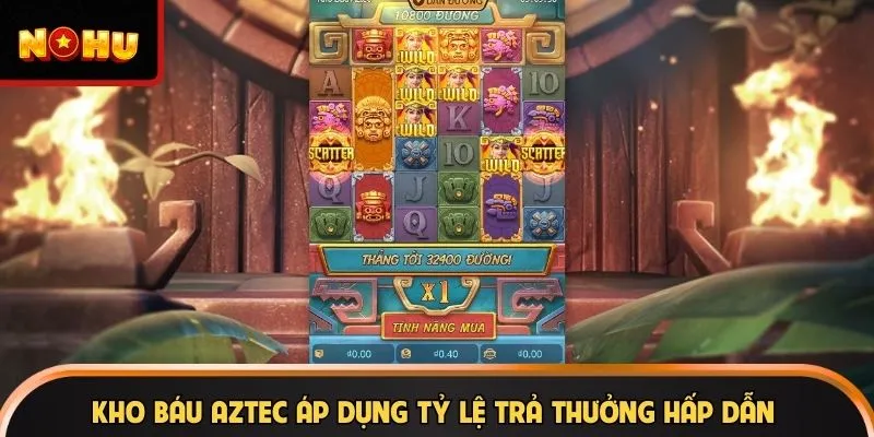 Kho Báu Aztec áp dụng tỷ lệ trả thưởng hấp dẫn